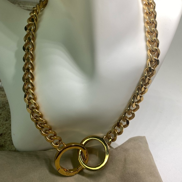 Preowned )Ralph Lauren,necklace/bracelet set,gold color - Picture 4 of 8